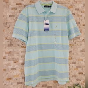 Classic Fit Striped Polo, NWT